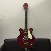 Honey エレアコ エレキギター ワインレッド